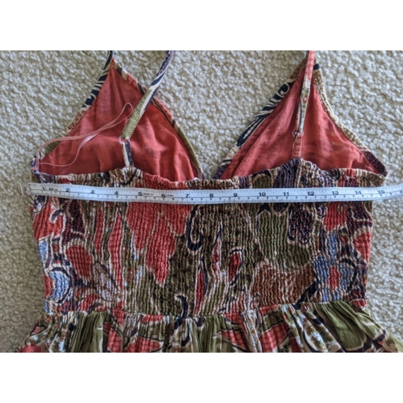 Pink Apple Embroidered flower sundress size M - Picture 5 of 8